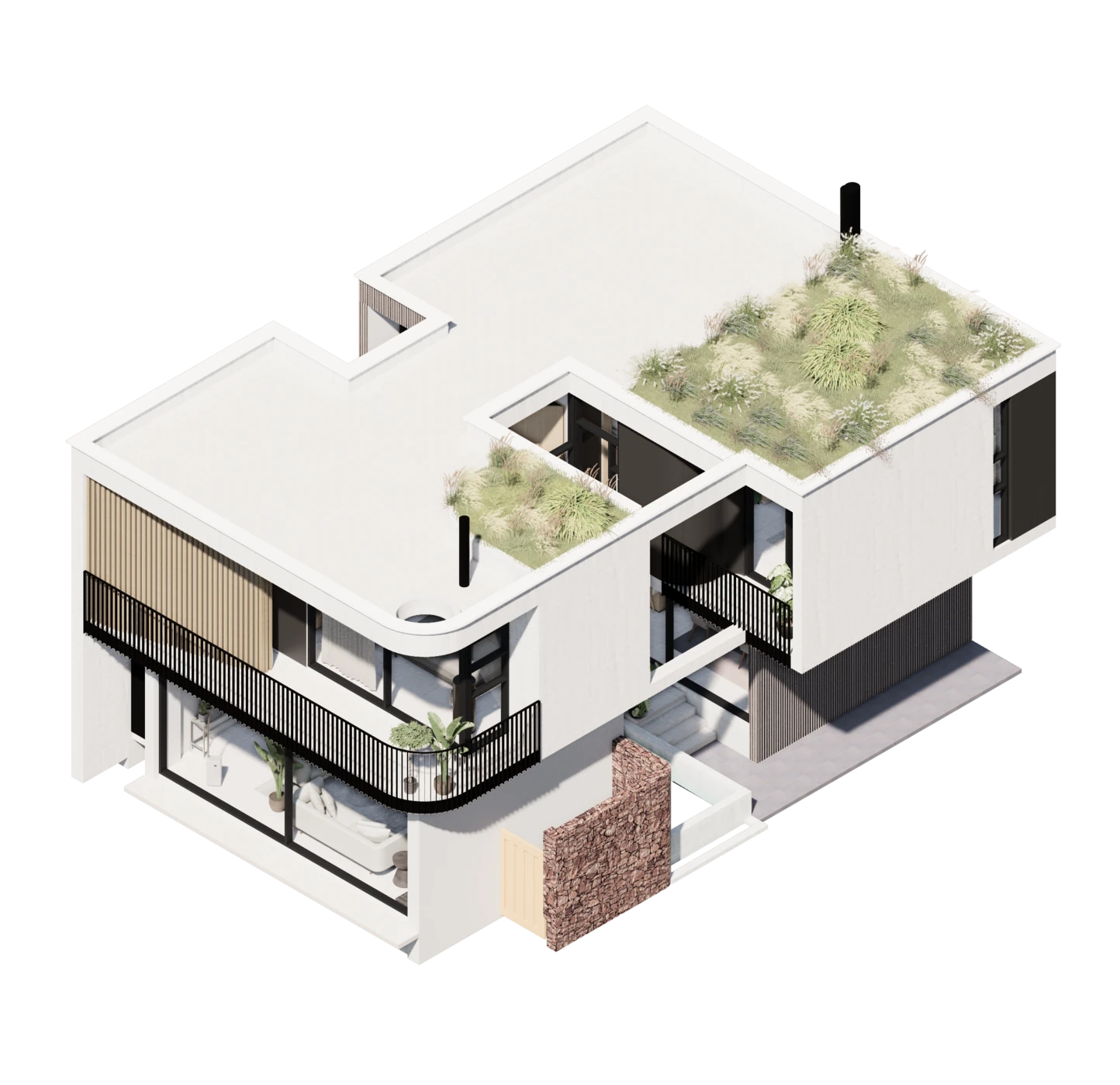 3D model, view 1