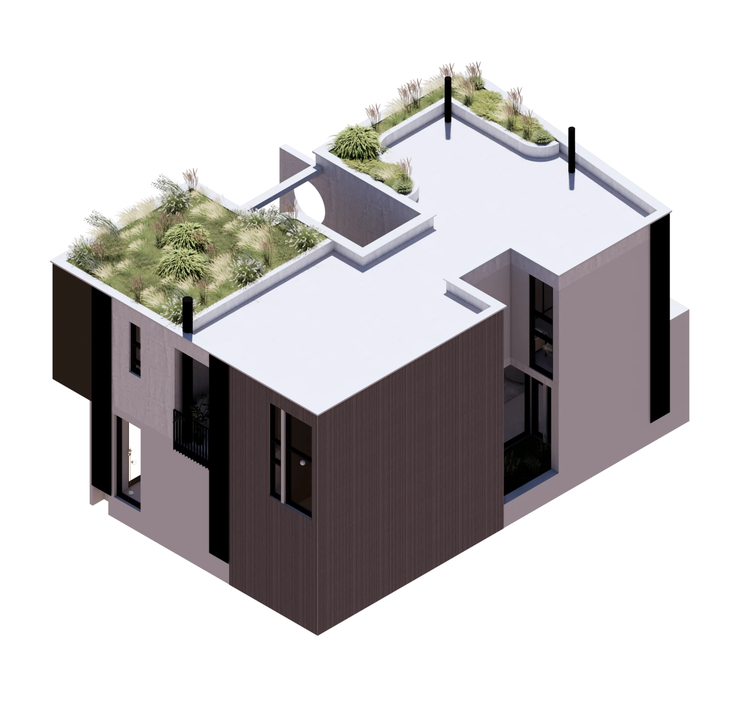 3D model, view 3