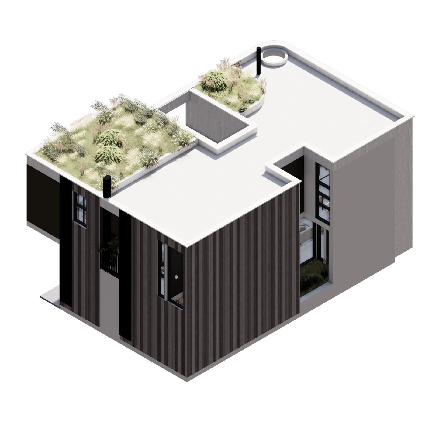3D model, view 3