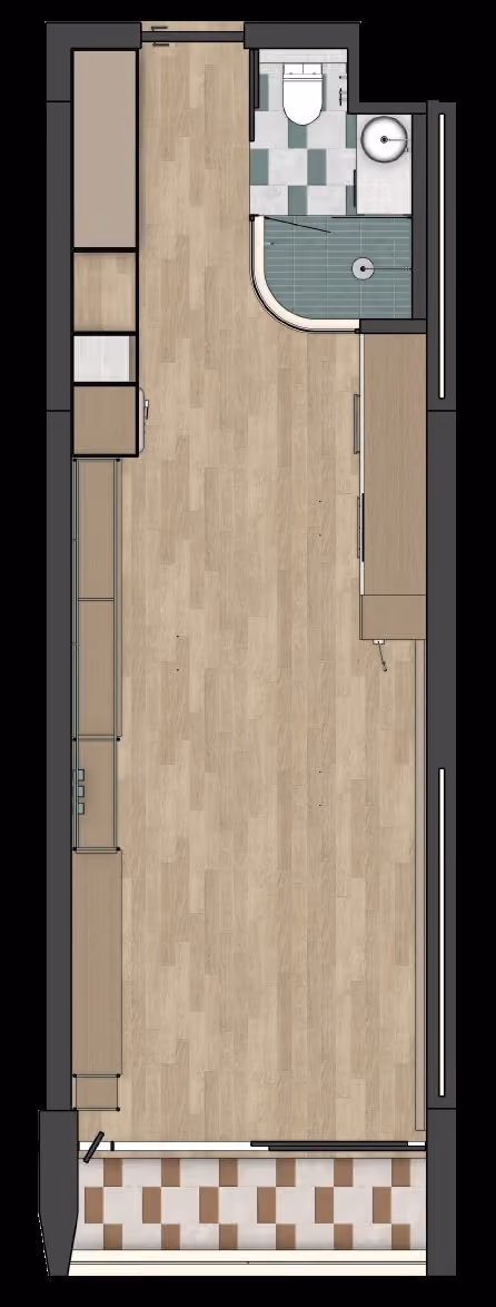 Studio floorplan