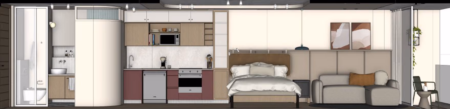Section B drawing