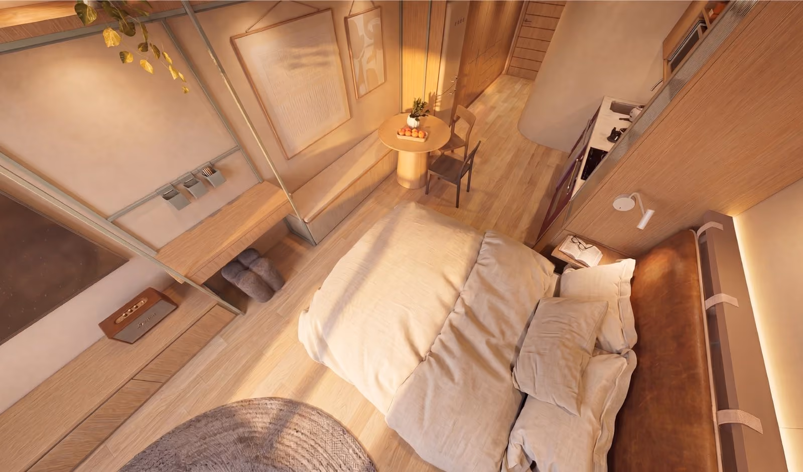 Bedroom from above