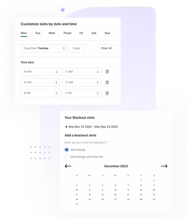 Advanced slot customizations