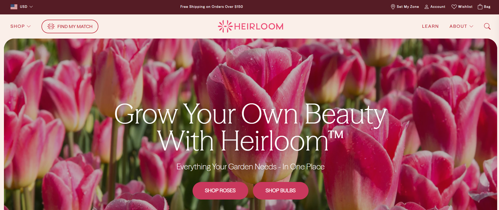 Heirloom Roses storefront: Grow Your Own Beauty With Heirloom
