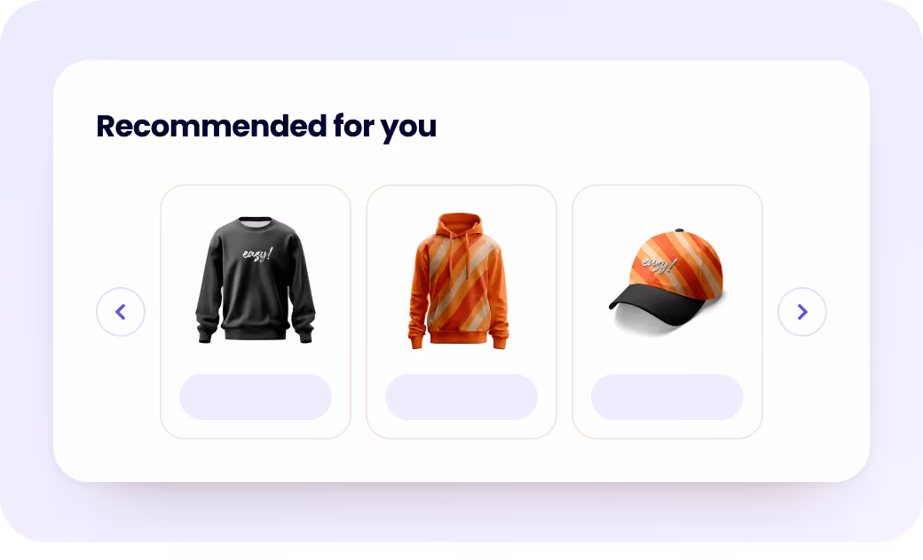 AI-ranked product recommendations example