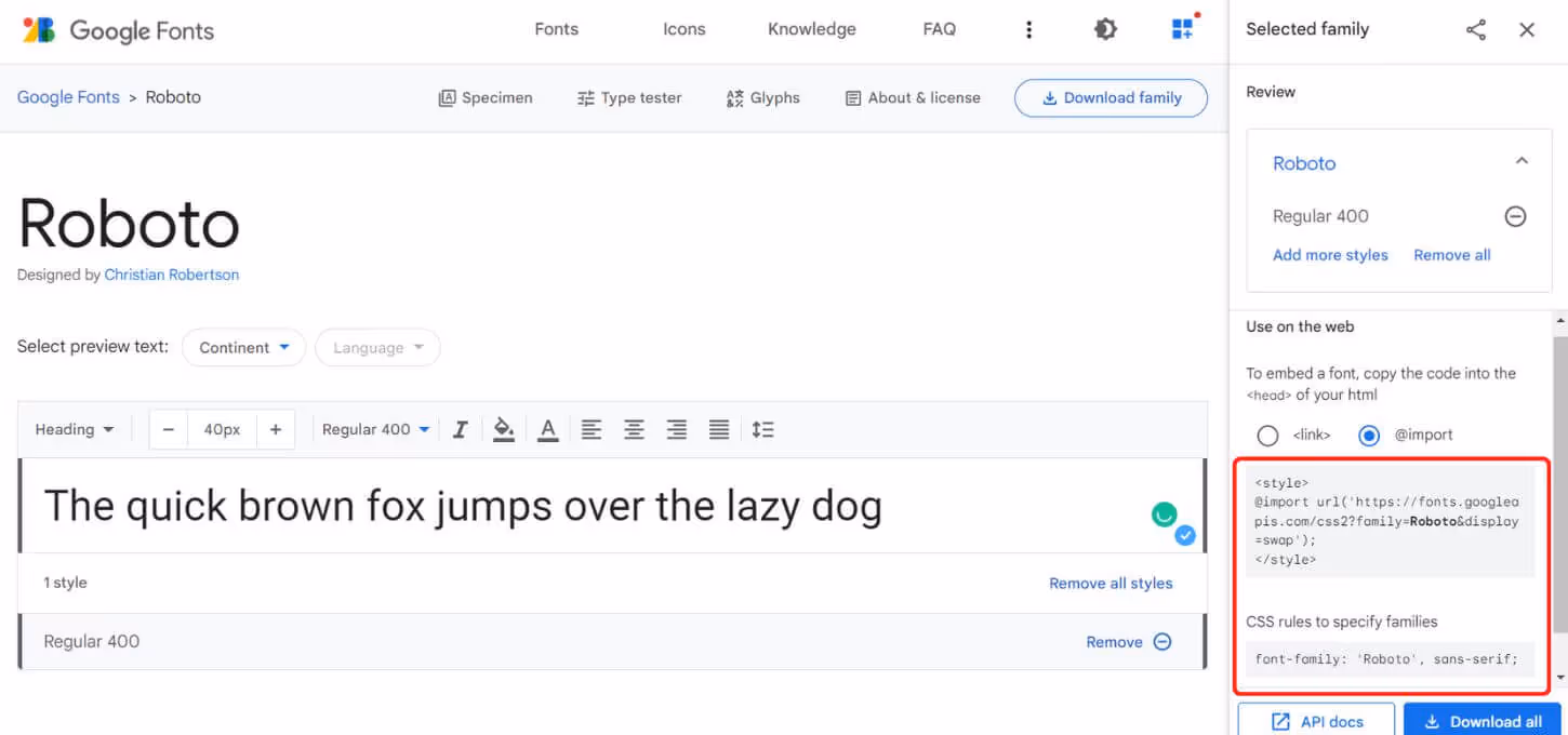 How to add Google fonts to Shopify Theme