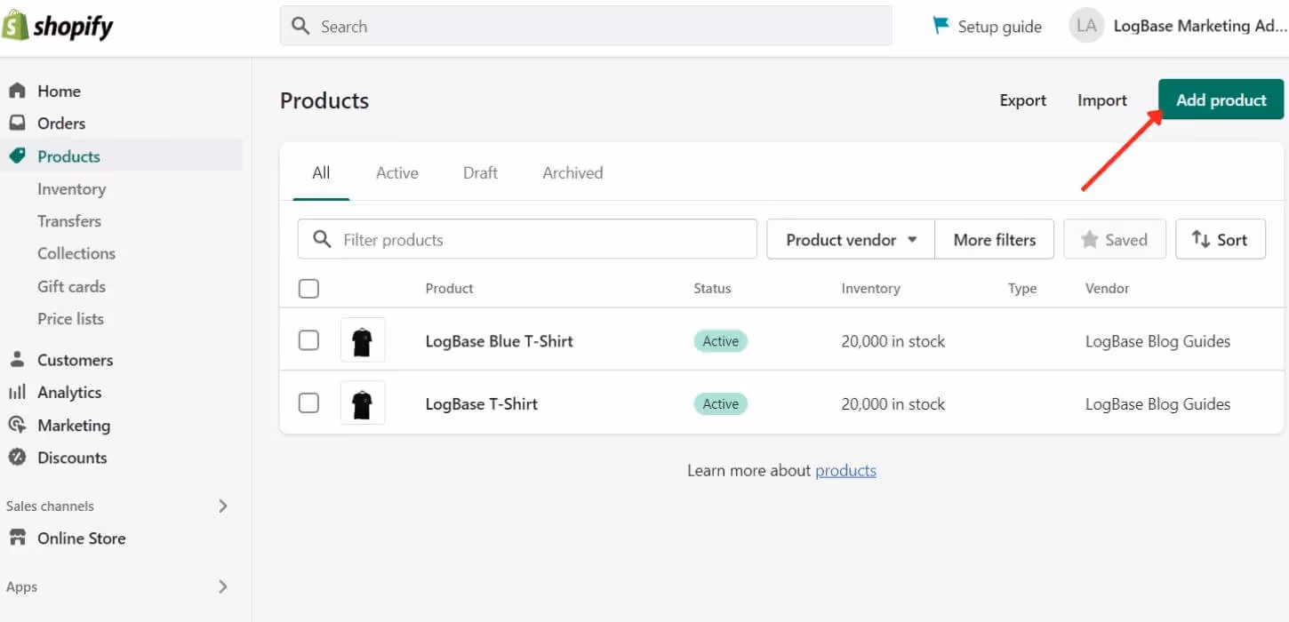 Add products to your Shopify store