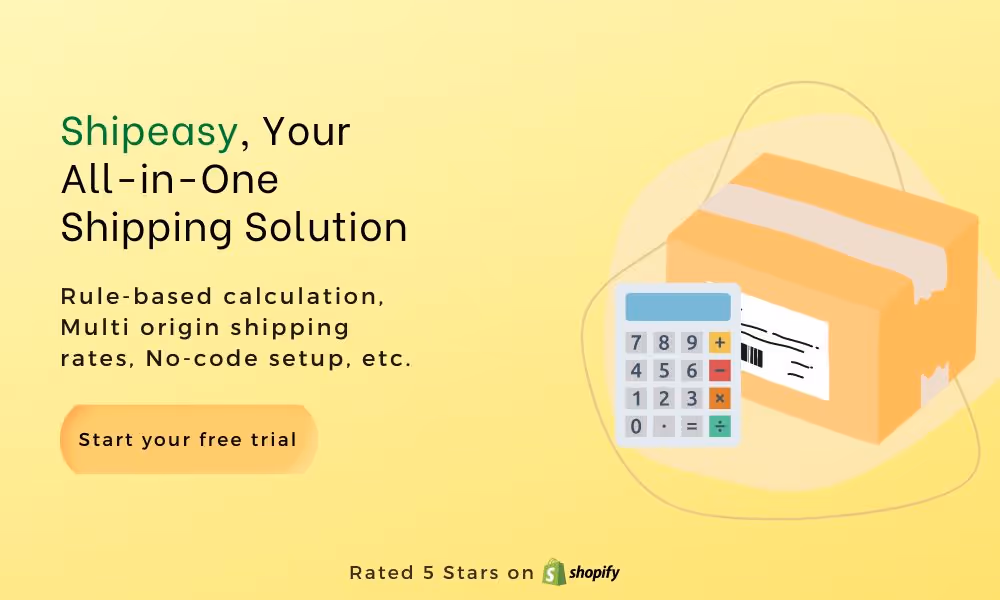 Shipeasy, Shopify shipping rates app