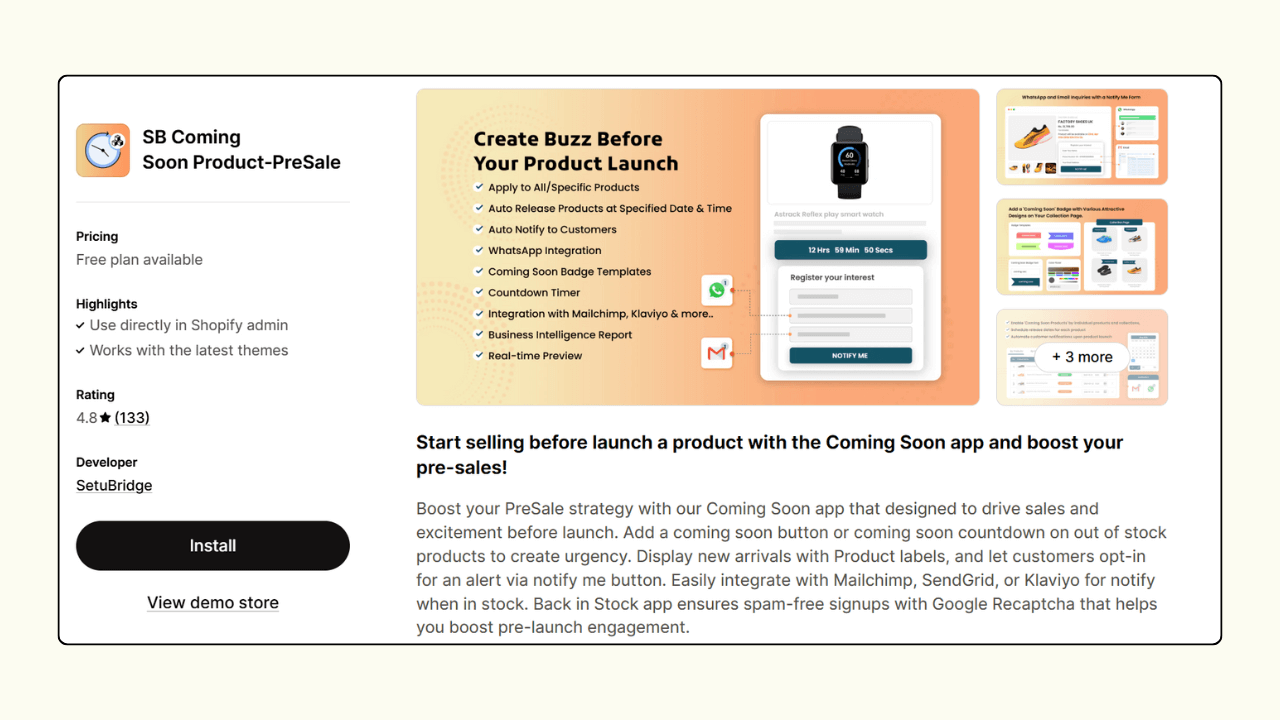 SB Coming Soon Product-PreSale