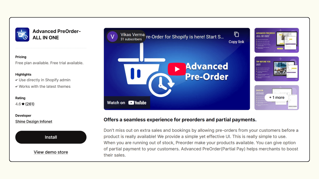 Advanced preorder - Best Shopify preorder app