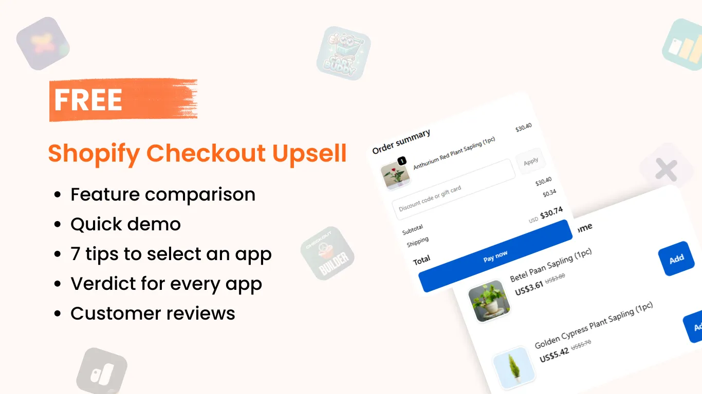 6 Free Shopify Checkout Upsell Apps with Quick Demo (2025)