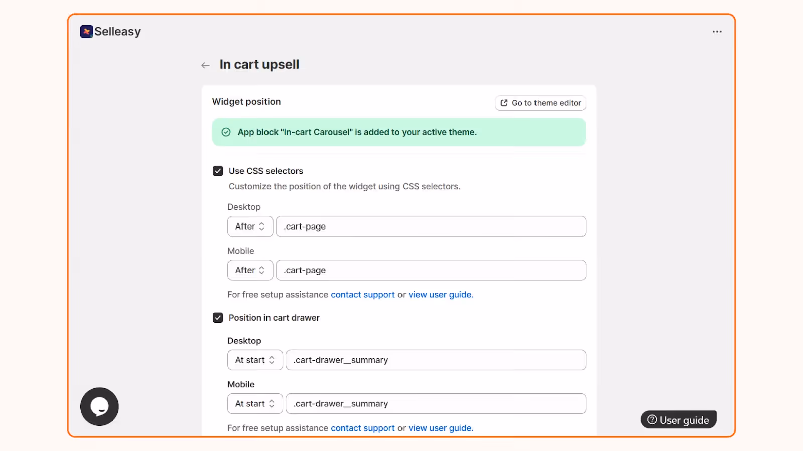 Set up Shopify in-cart upsells in cart drawer
