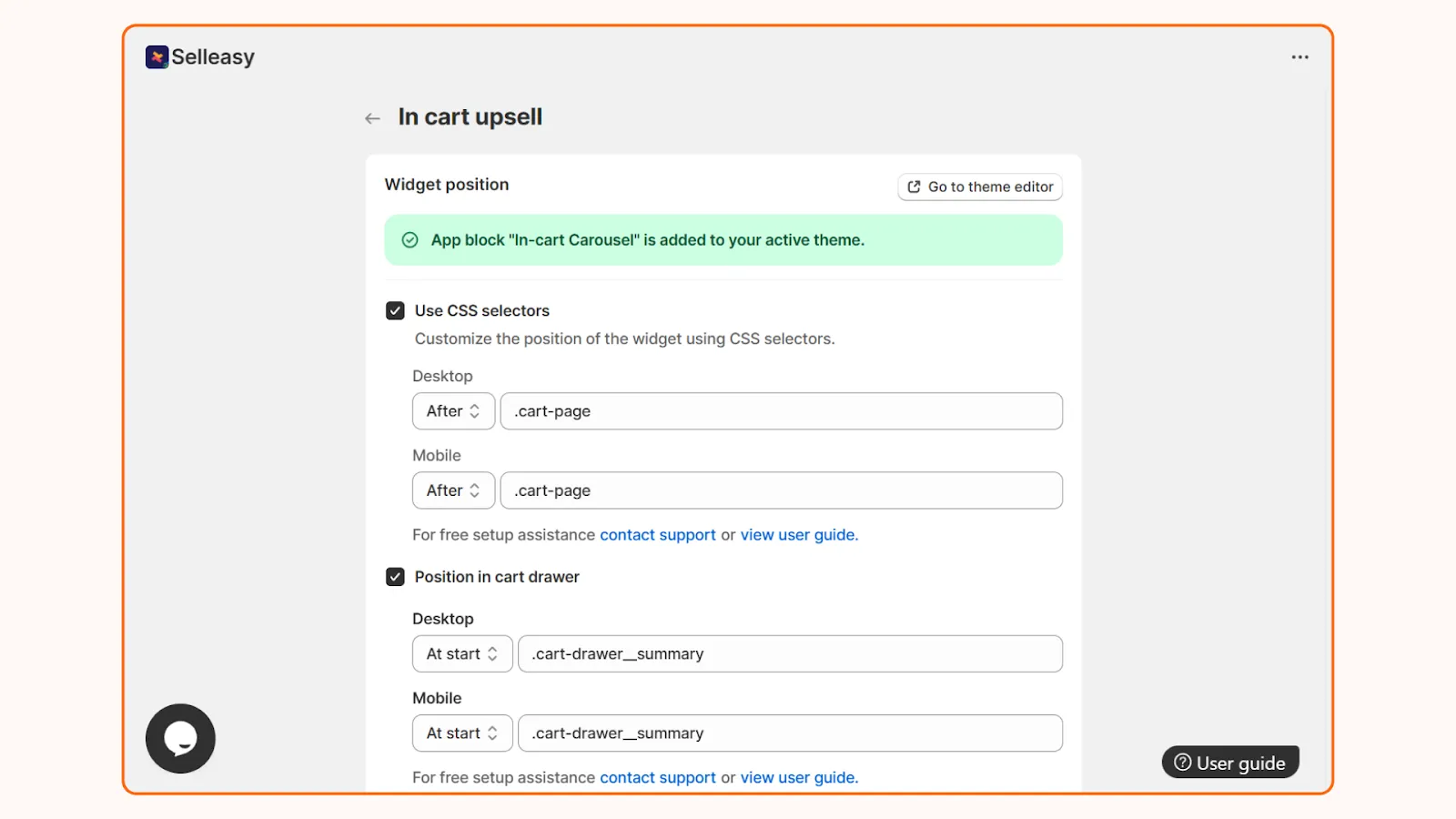 Set up Shopify in-cart upsells in cart drawer