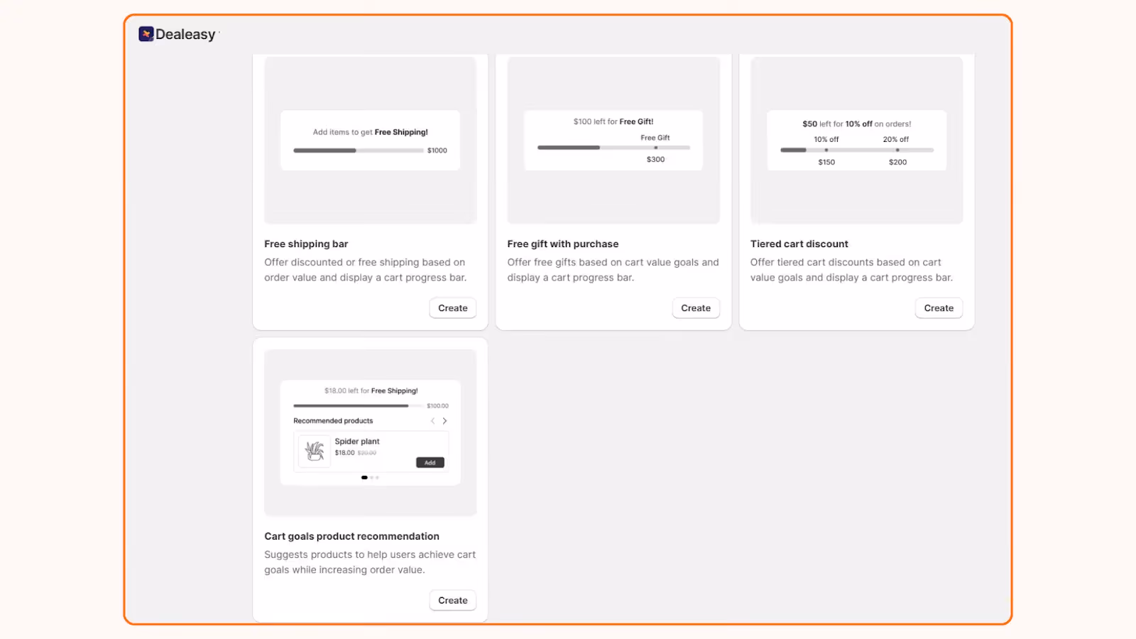 Setting up upsell offers to appear in cart progress bar