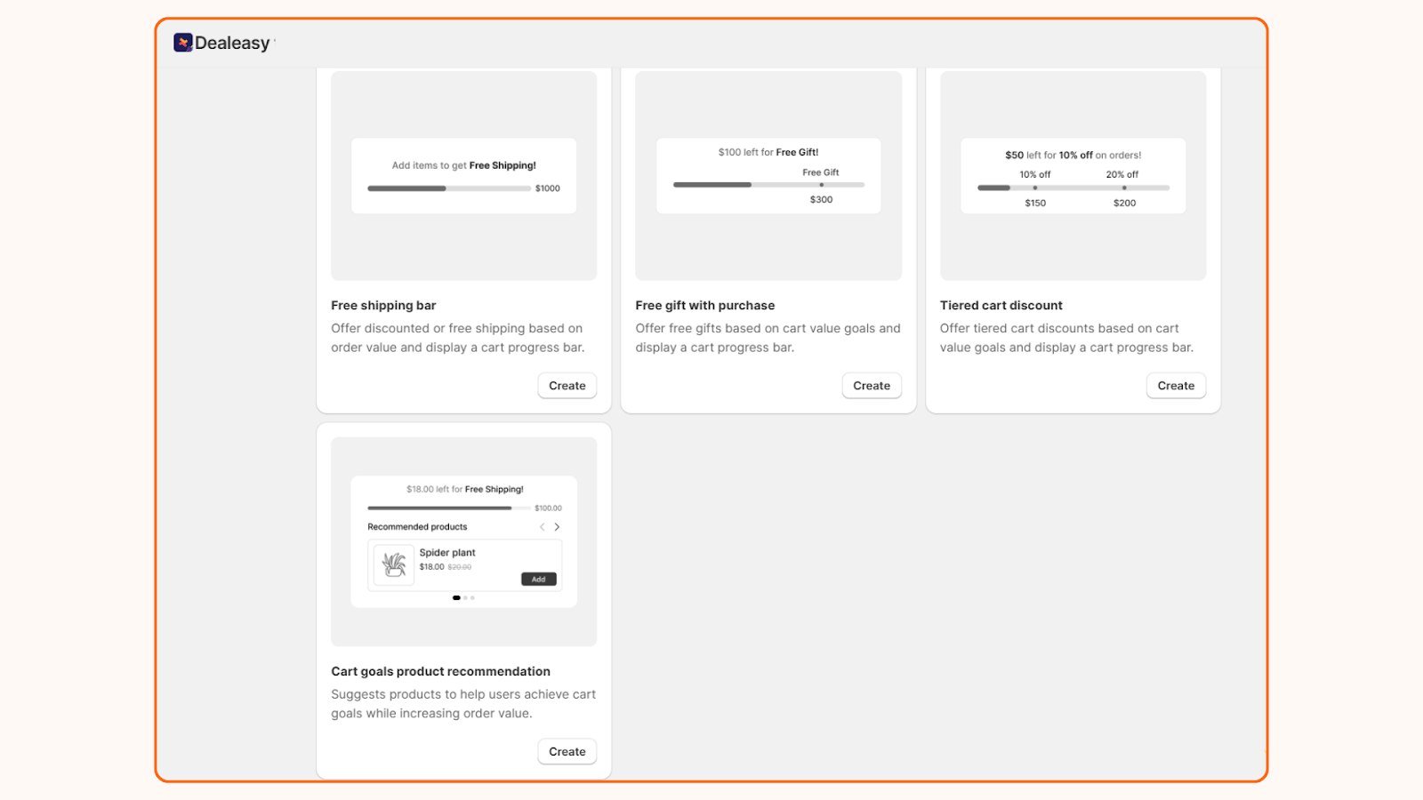 Setting up upsell offers to appear in cart progress bar
