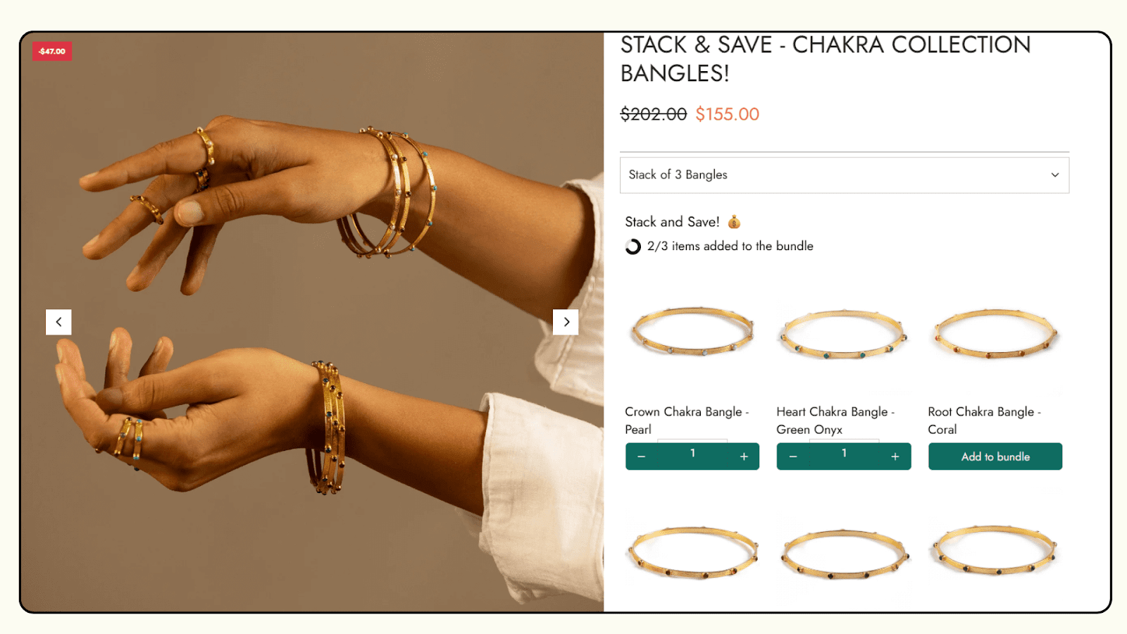 Shopify Mix and Match Bundle - Fixed Pricing example