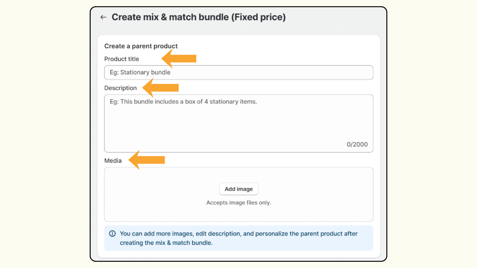 How to create shopify Mix and match bundle