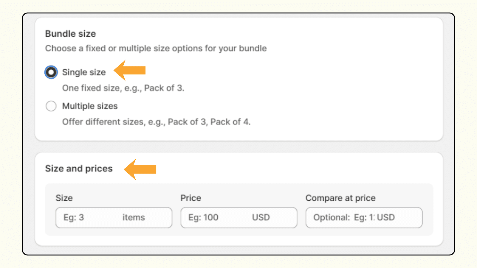 Price setting in Shopify Mix and match bundle