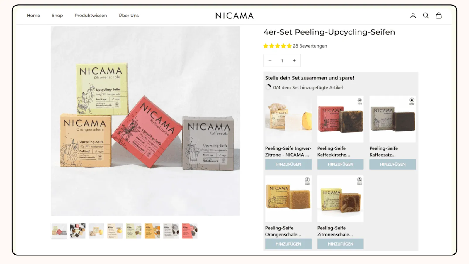 Real store example for Shopify Mix and match bundle - fixed pricing