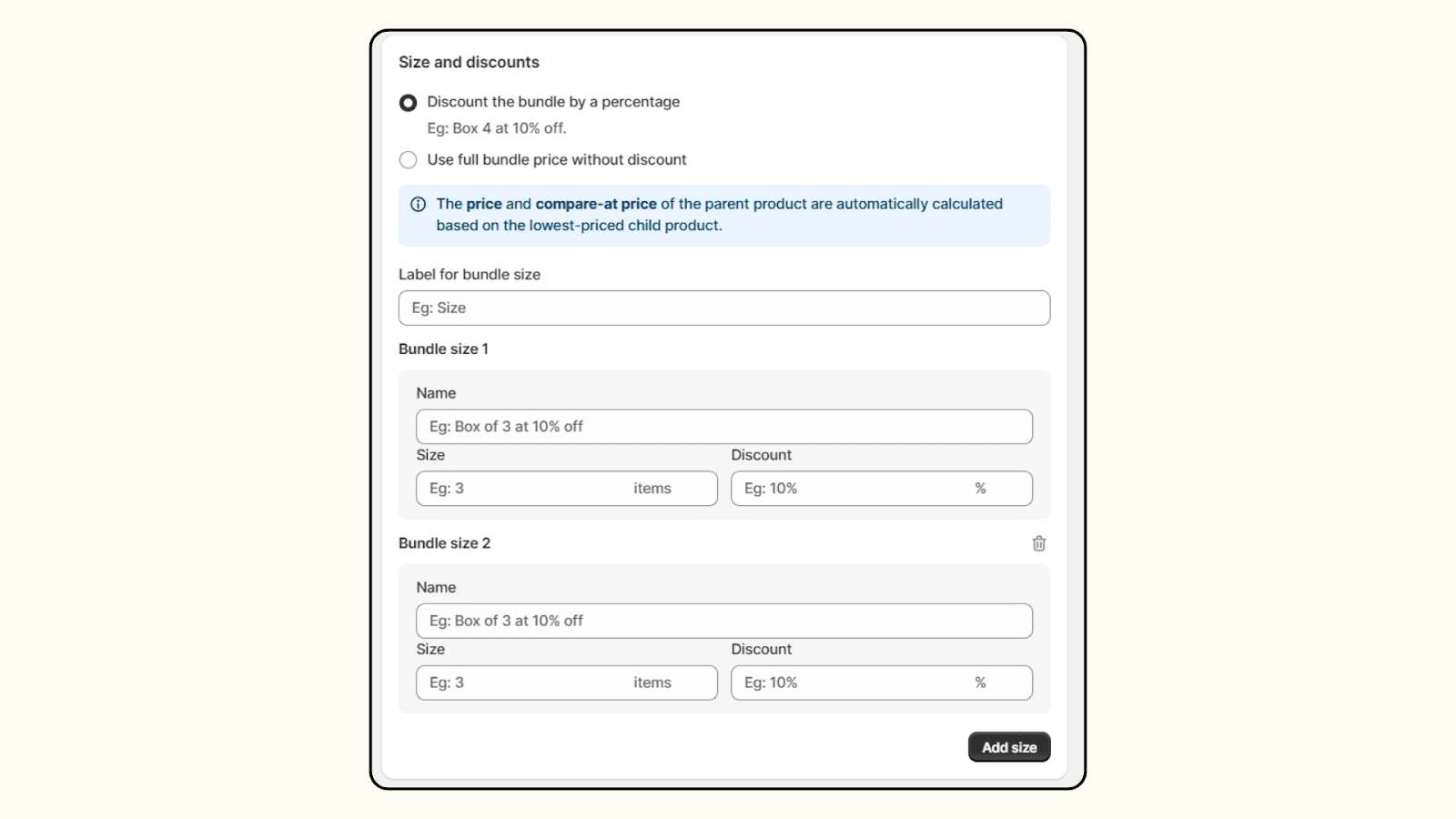 How to create discount in Shopify Mix and match bundle