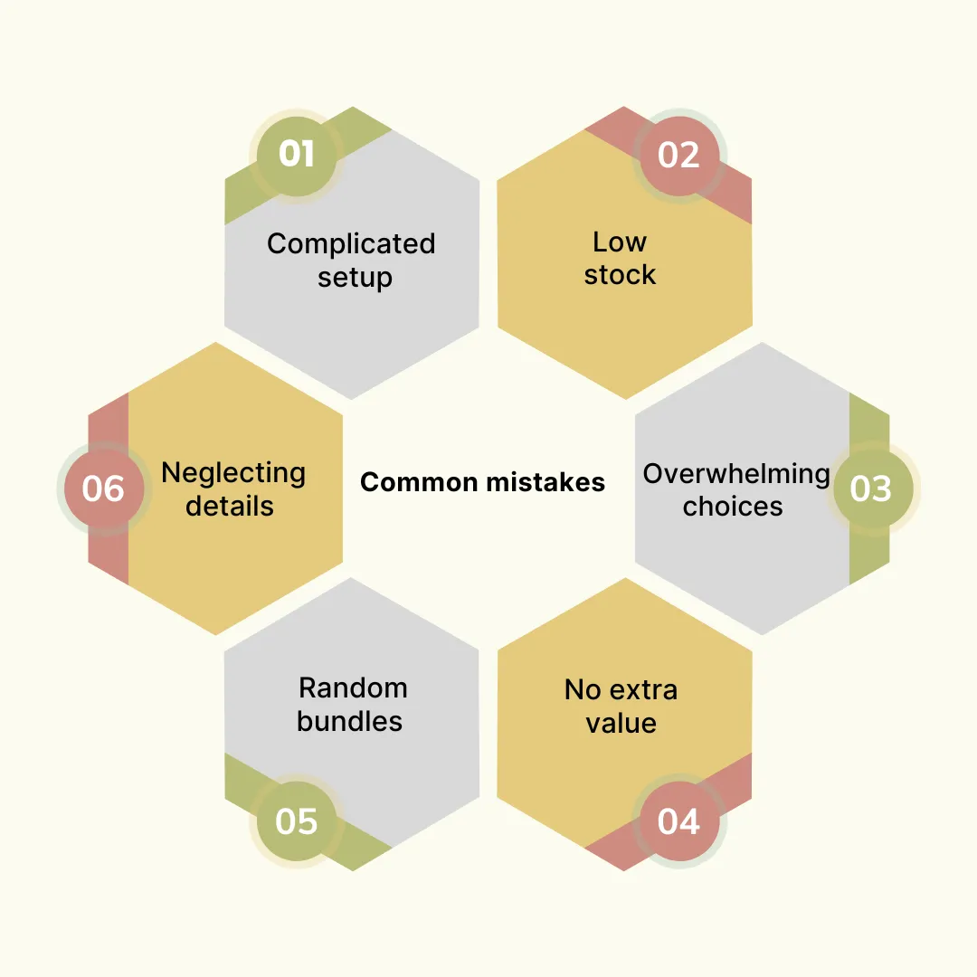 Common mistakes while creating Shopify Mix and Match Bundle 