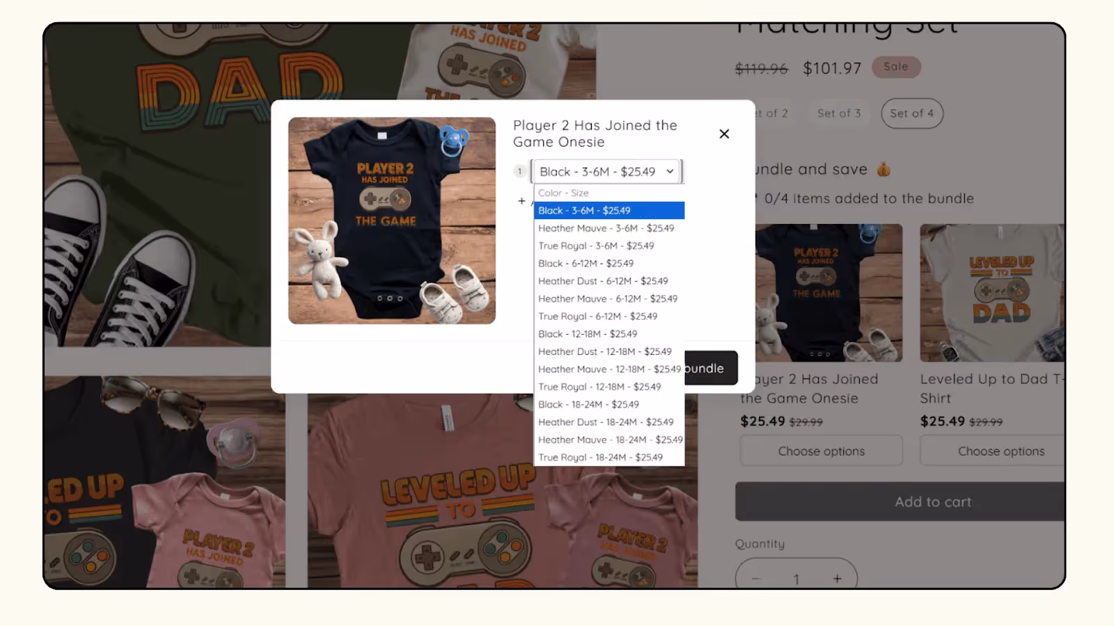Real store example for Shopify Mix and Match Bundle - Dynamic Pricing 