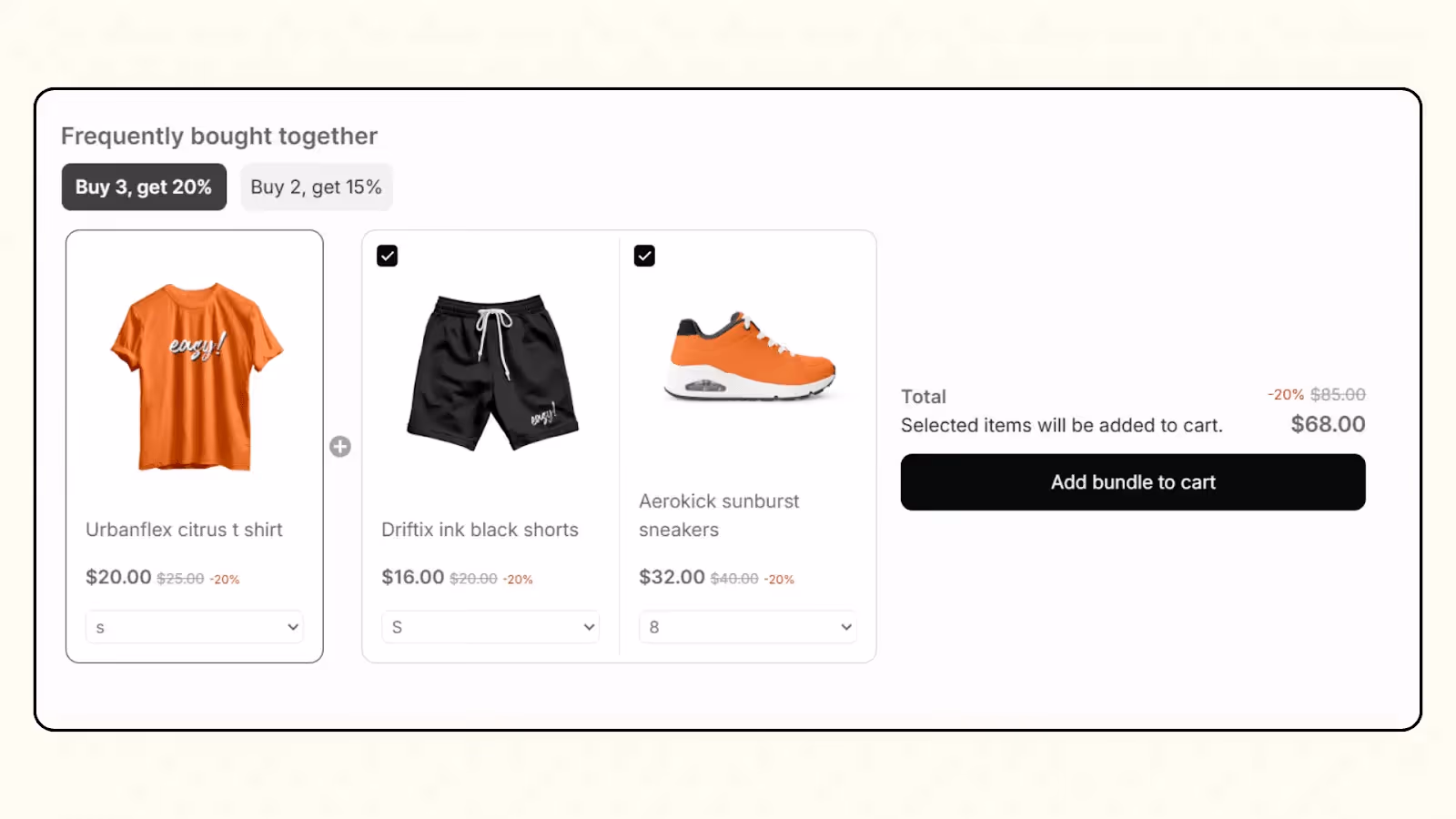 Bundles - Frequently bought together bundle 