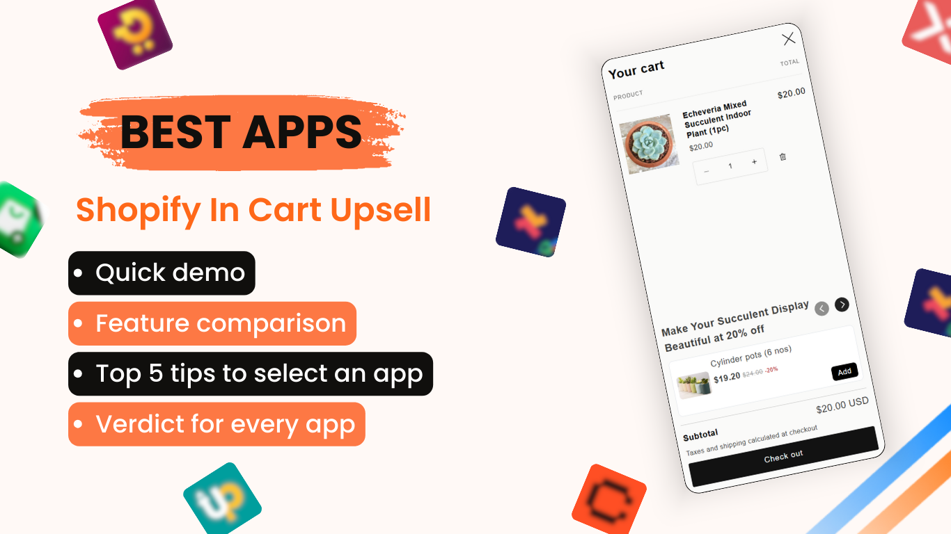 7 Best apps for Shopify in cart upsell to boost average order value
