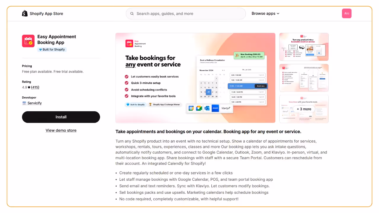 Easy - Sell services on Shopify