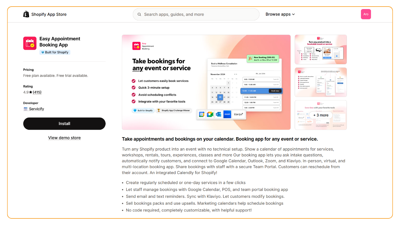 Easy - Sell services on Shopify