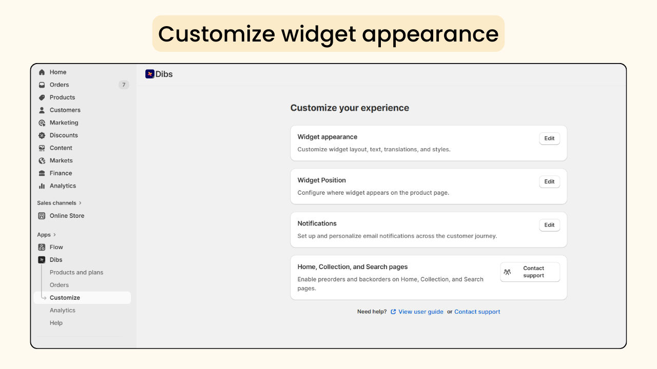 customize shopify backorders