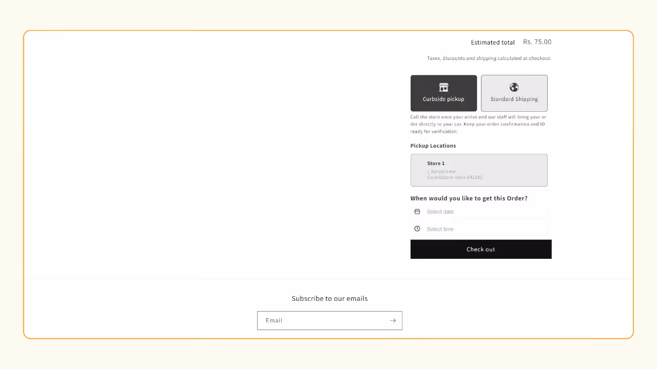 Test the flow - Shopify Store Pickup Apps