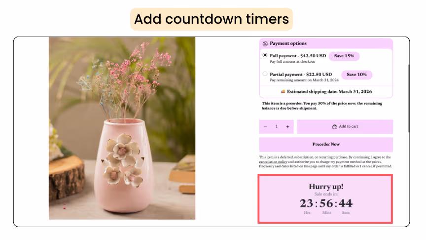 Countdown timer