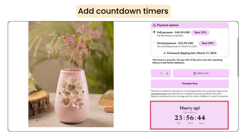 Countdown timer