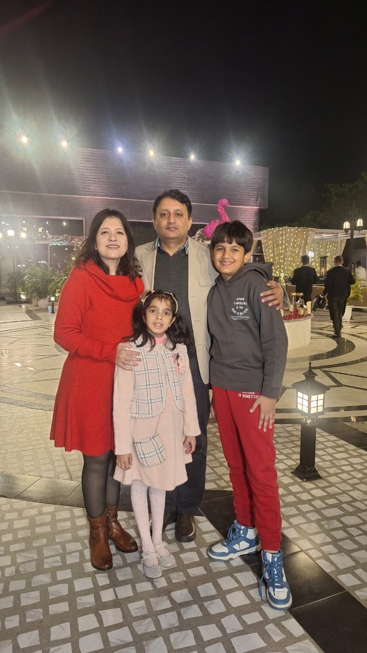 Neha with her family