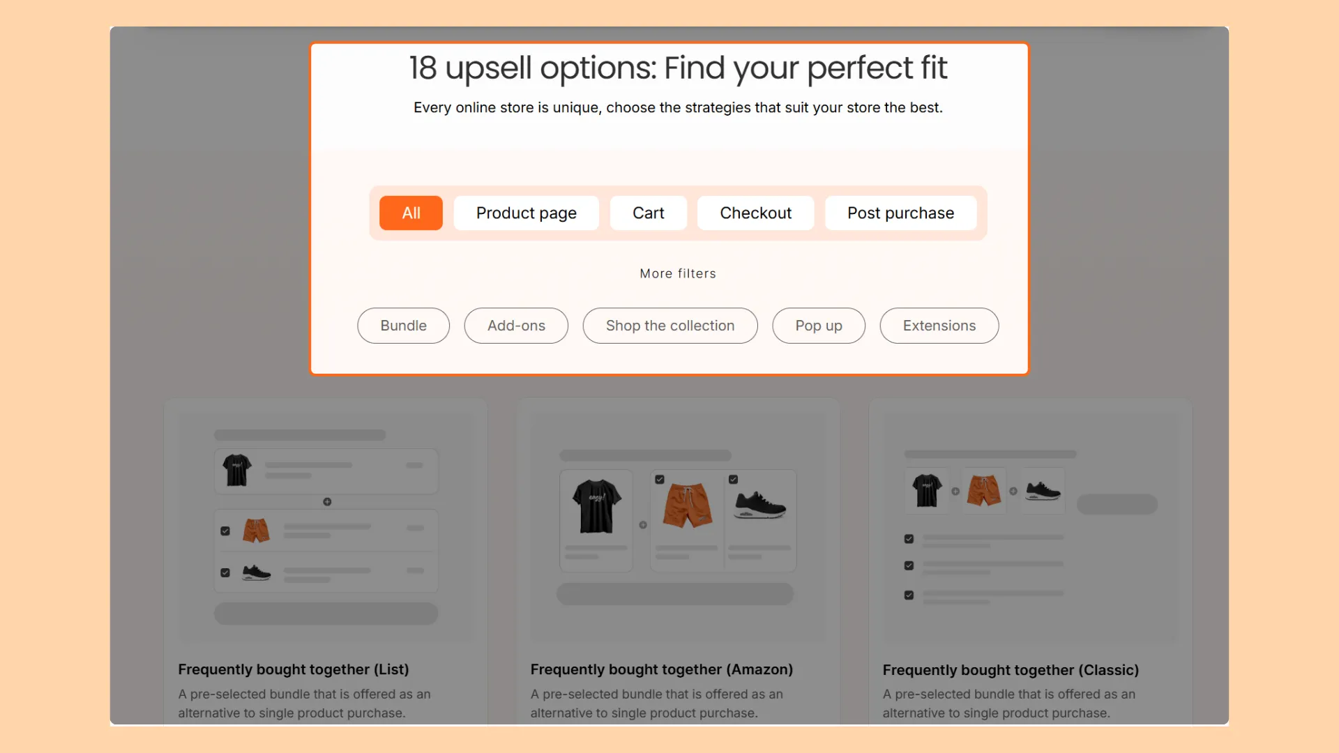 Selleasy upsell options - Rebolt bundle alternative