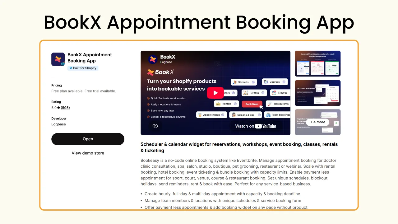 Wedding and event planning consultation: BookX - Shopify for Florists