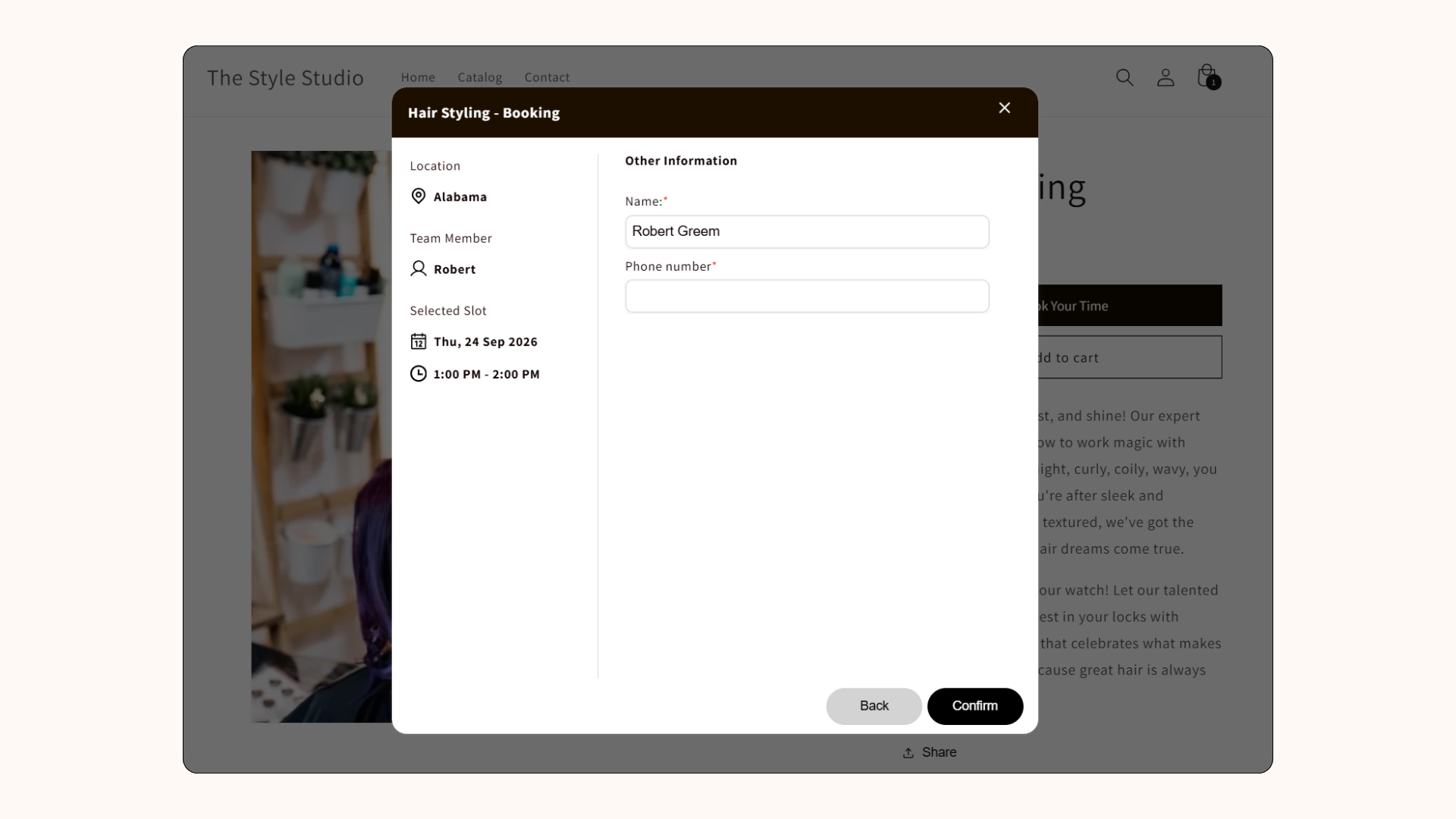 Calendly-Like Booking App for Shopify