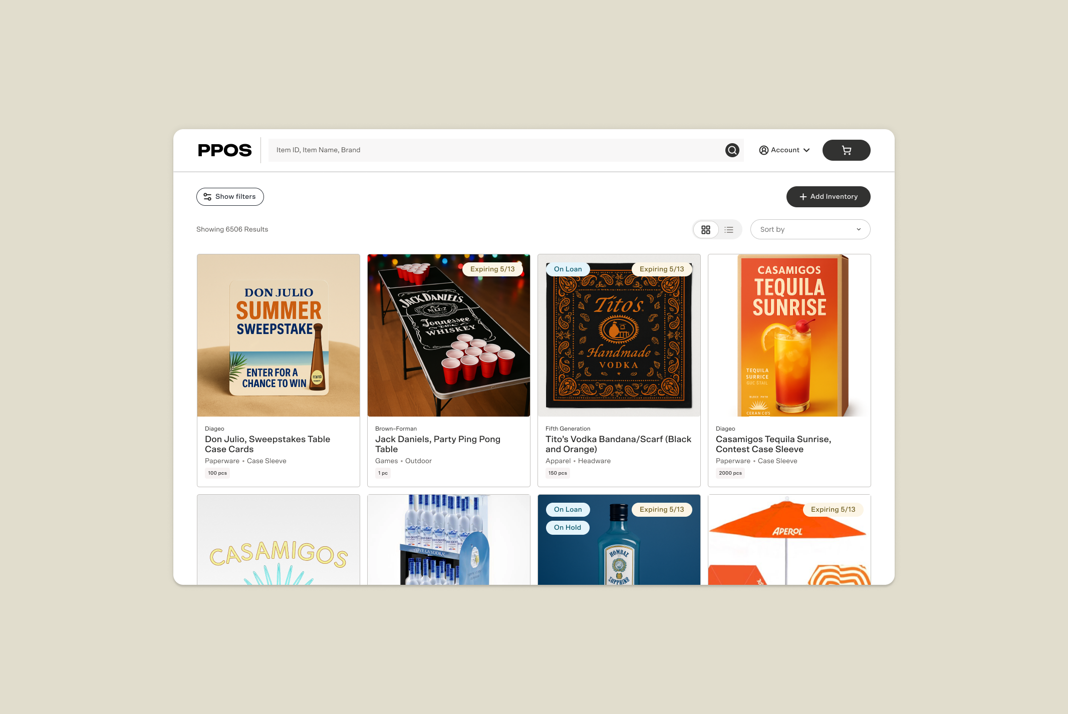 A platform to streamline how promotional materials—like branded stands, shirts, and in-store displays—move from suppliers to warehouses and into customer locations