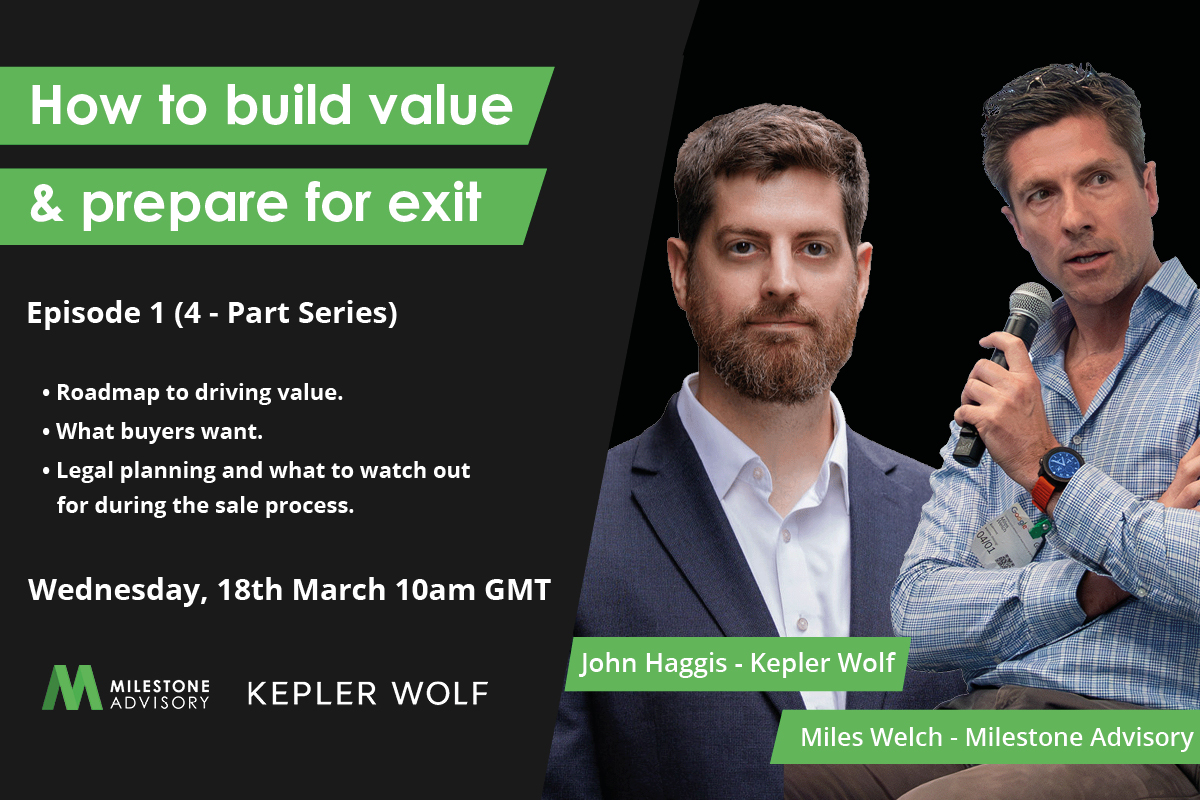 Webinar: how to build value & prepare for exit