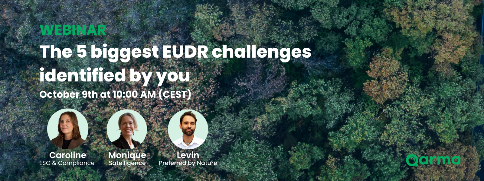 Webinar: Die fünf größten EUDR-Herausforderungen aus Ihrer Sicht