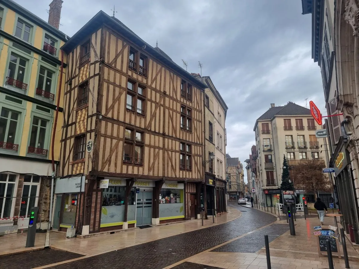 Troyes in France, Euopean roadtrip. old style buildings