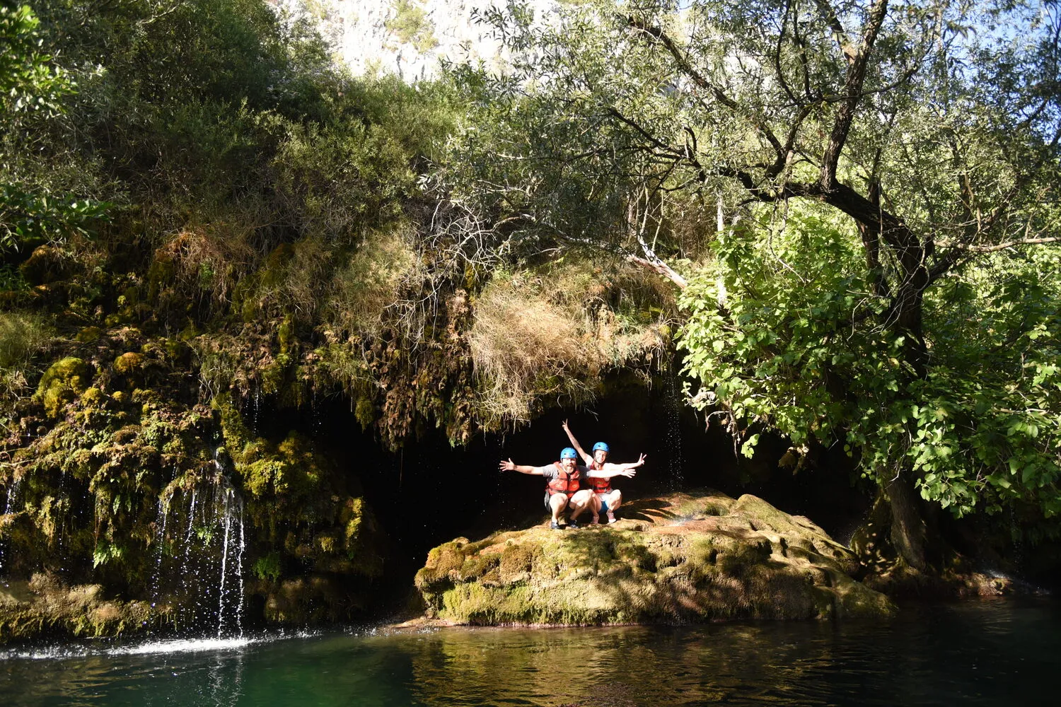 Mountains and cetina river in omis croatia