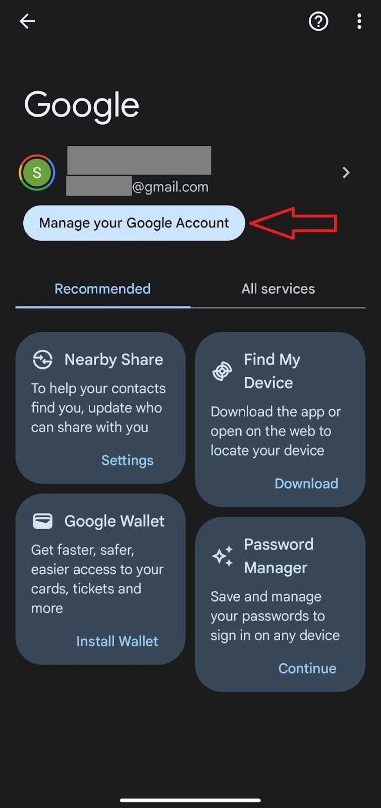 How to Manage your Google Account