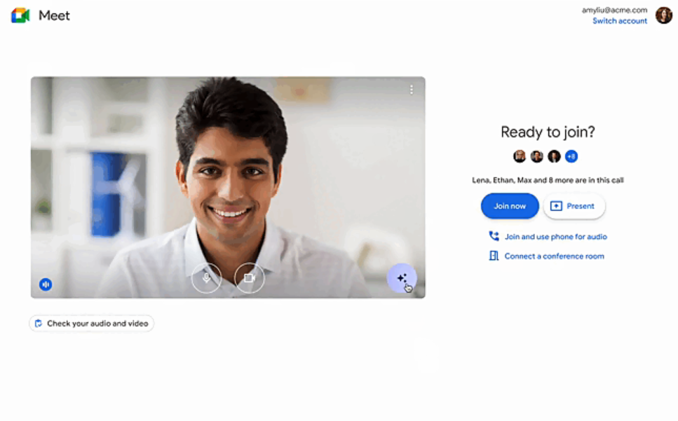 Google Meet Background Blur