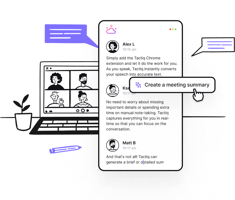 How Tactiq Enhances Note-Taking for Virtual Meetings
