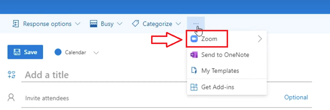 Schedule a New Zoom Meeting from Outlook