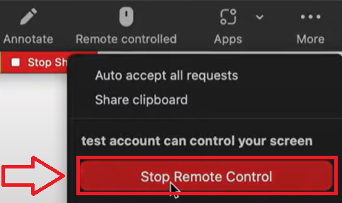 Stop Remote Control