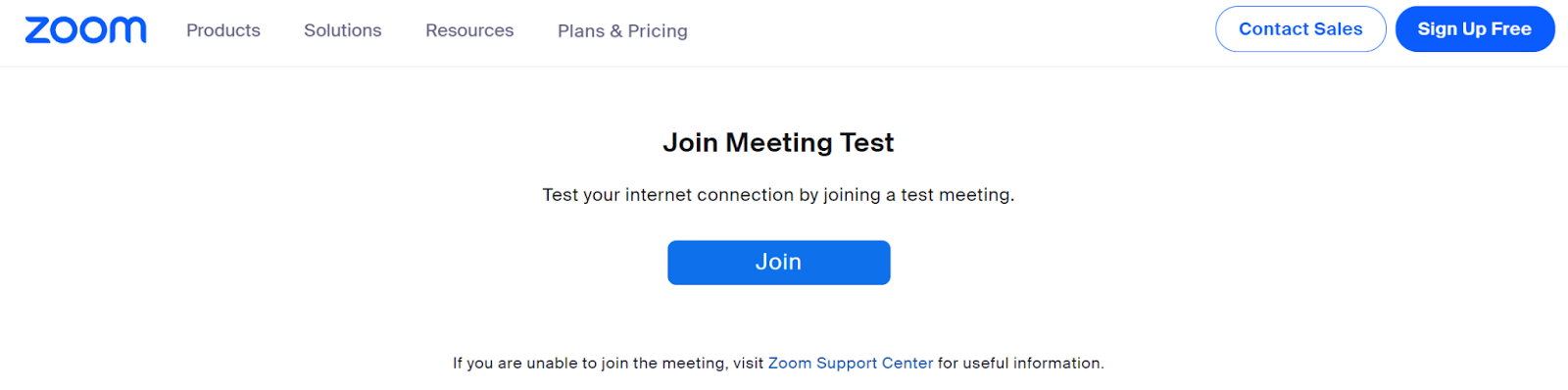 Join Zoom Meeting Test