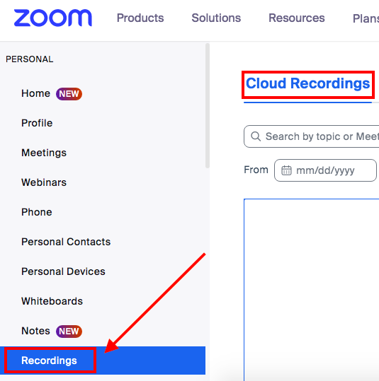 Zoom Recordings